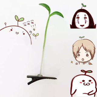 3 kẹp tóc mầm cây cute