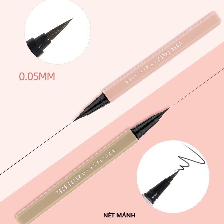 Kẻ mắt siêu mảnh GOGO TALES sắc nét lâu trôi Fine Makeup Eyeliner GT146 GOGO72