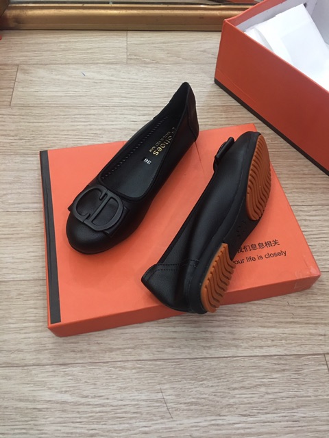 Giầy bệt khoá đế cao su ( hình thật )