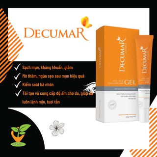 [Mới] Gel Ngừa Mụn DECUMAR ADVANCED / DECUMAR GEL [Tuýp 20gr] [decuma]
