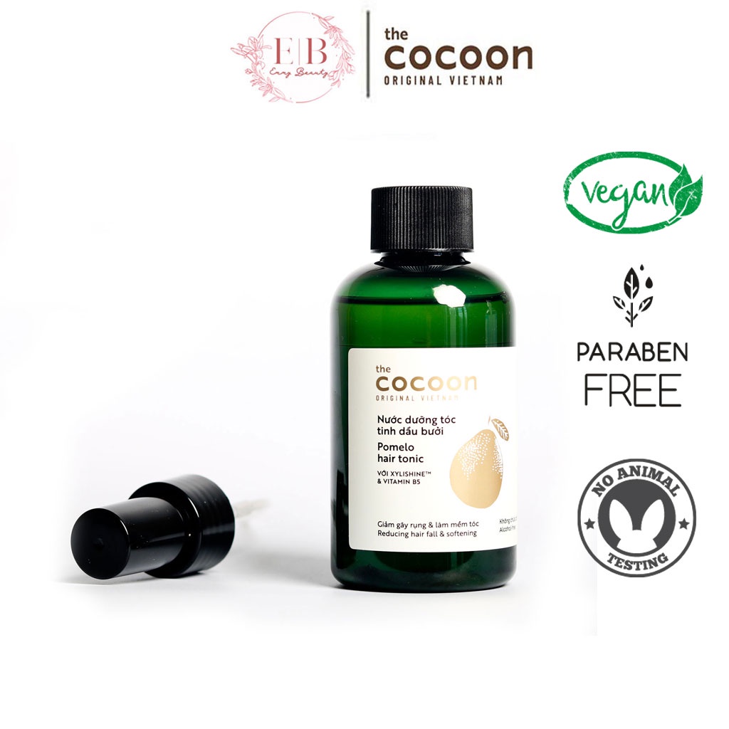 Nước Dưỡng Tóc Tinh Dầu Bưởi Cocoon Pomelo Giảm Rụng Kích Thích Mọc Tóc Con 140ml Tặng Vòi Xịt