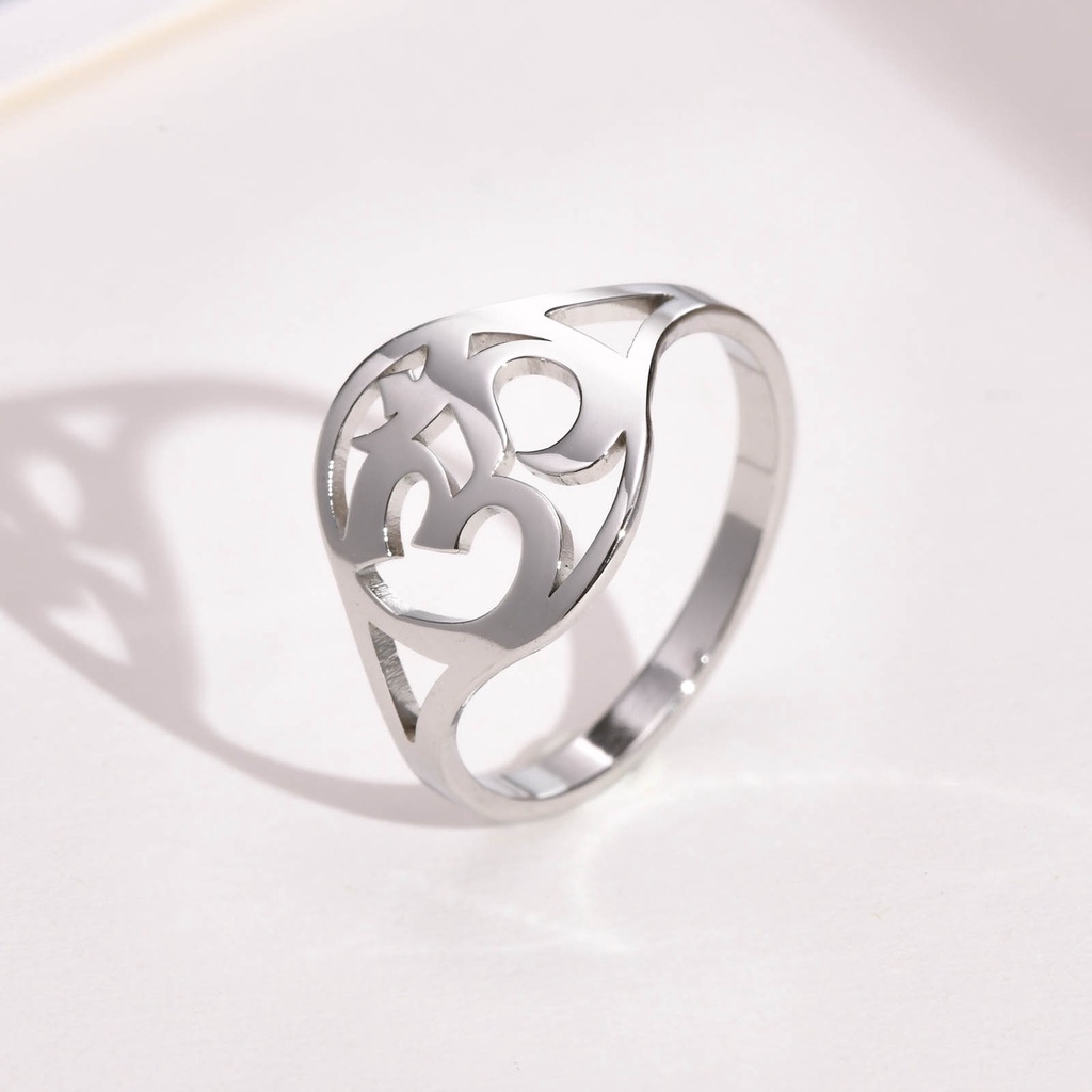 Vnox Nhẫn Biểu Tượng Yoga Độc Đáo Size 7-9