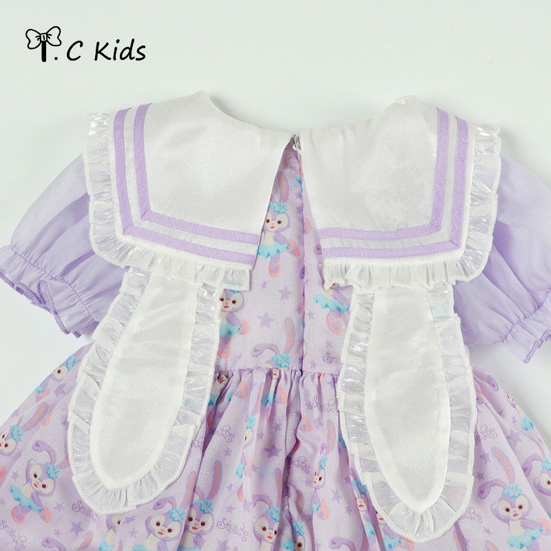 Đầm Công Chúa Lolita Thời Trang Mùa Hè Phương Tây Cho Bé Gái