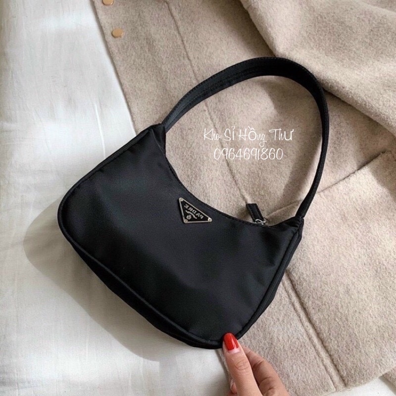 Túi Xách Nữ kẹp nách pra da qc chất dù❣️Freeship❣️