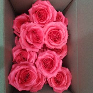 Đầu hoa hồng ghép cánh giấy nhún ý ( Bán sỉ)