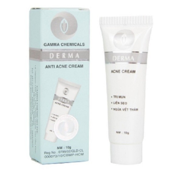 Kem giảm mụn Derma Anti Acne Cream Tuýp 10g