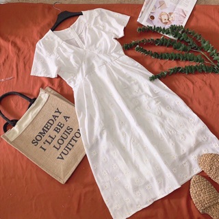 ĐẦM MAXI HOA CÚC (KÈM HÌNH THẬT)