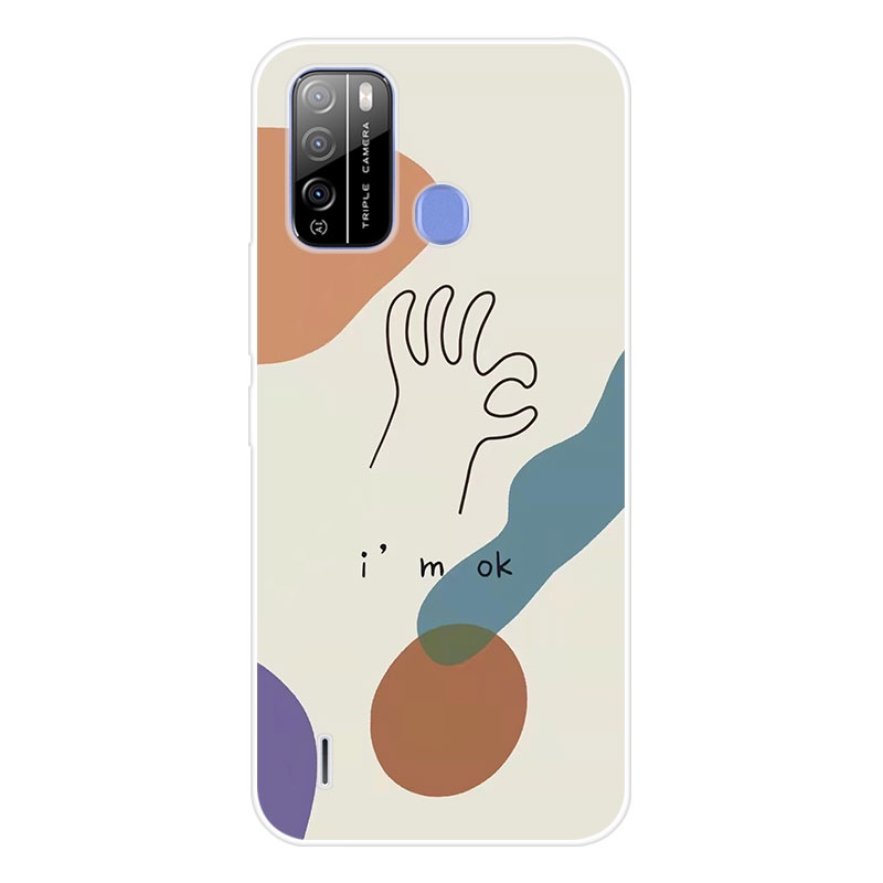 Ốp điện thoại TPU silicon mềm họa tiết hoạt hình bắt mắt bảo vệ cho itel Vision 1 Pro