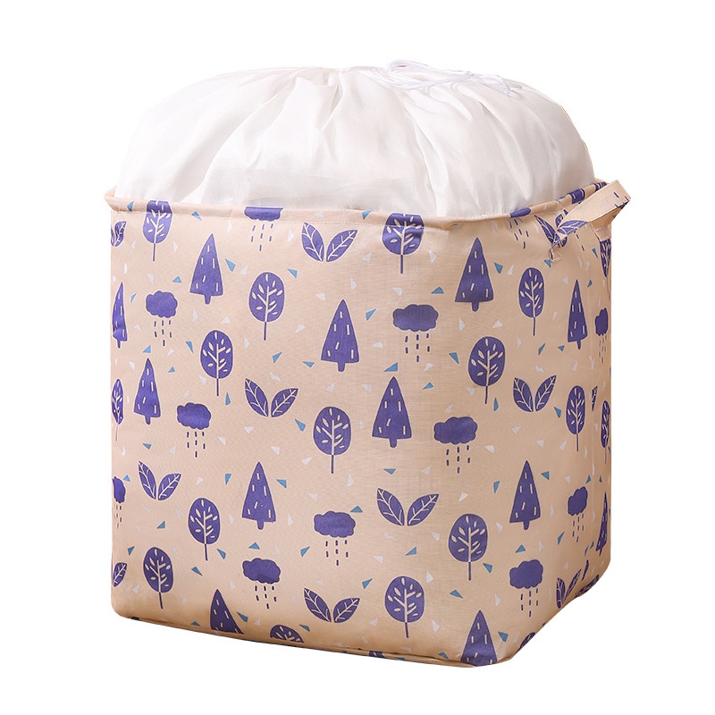 Túi Đựng Quần Áo Chăn Ga Cỡ Lớn 100L, Gấp Gọn, Vải Oxford, Miệng Túi Dây Rút, Chống Thấm, Bụi Bẩn Huyna Mart TD03