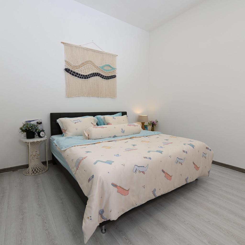 Bộ 6 món drap CHẦN, áo gối kèm mền NIN Tencel 800 - Màu Footer