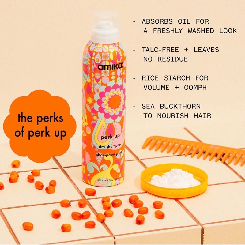 Dầu gội khô Amika Perk Up Talc-Free Dry Shampoo