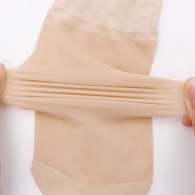 1 Đôi Vớ Lụa Lạnh Ngắn Đến Mắt Cá Chân Thời Trang Mùa Hè Cho Nữ