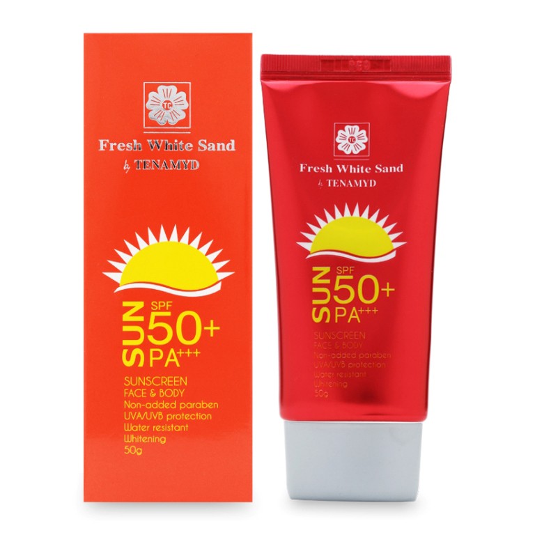 Kem Chống Nắng Toàn Thân Tenamyd Fresh White Sand Sunscreen Face &amp; Body SPF50 50ml