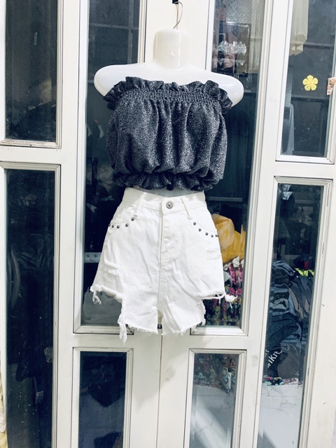Sét áo và short jean nữ