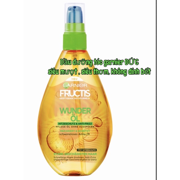 Tinh Dầu Dưỡng Tóc Garnier Fructis – Oil 150ml - Siêu Phục Hồi Tóc Hư Tổn - Không Dính Bết - Hàng Nga