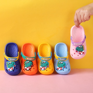 Dép sục cho bé FUHA, cross siêu nhẹ chống trơn trượt gắn icon động vật dễ thương cho bé trai bé gái