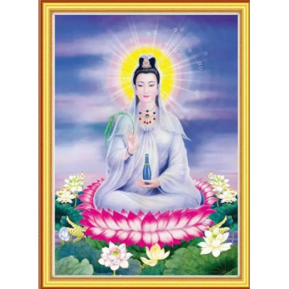 TRANH ĐÍNH ĐÁ MẸ QUAN ÂM VS151 VS152