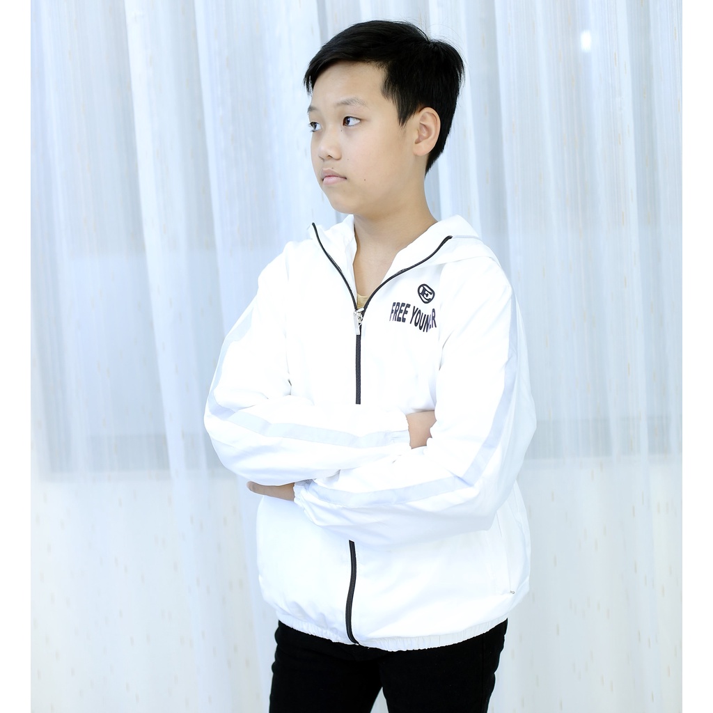 Áo khoác dù 2 lớp bé trai bé gái 14-43kg size đại 0316 T
