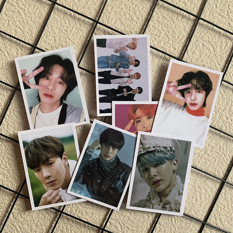 flowersqueen Set 16 tấm thẻ ảnh lomo card nhóm nhạc Kpop MONSTA X SEASON'S GREETINGS