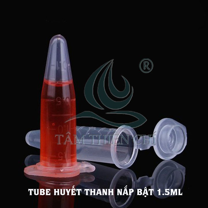Ống đựng mẫu huyết thanh nắp bật 1,5ml HTM túi 100 cái