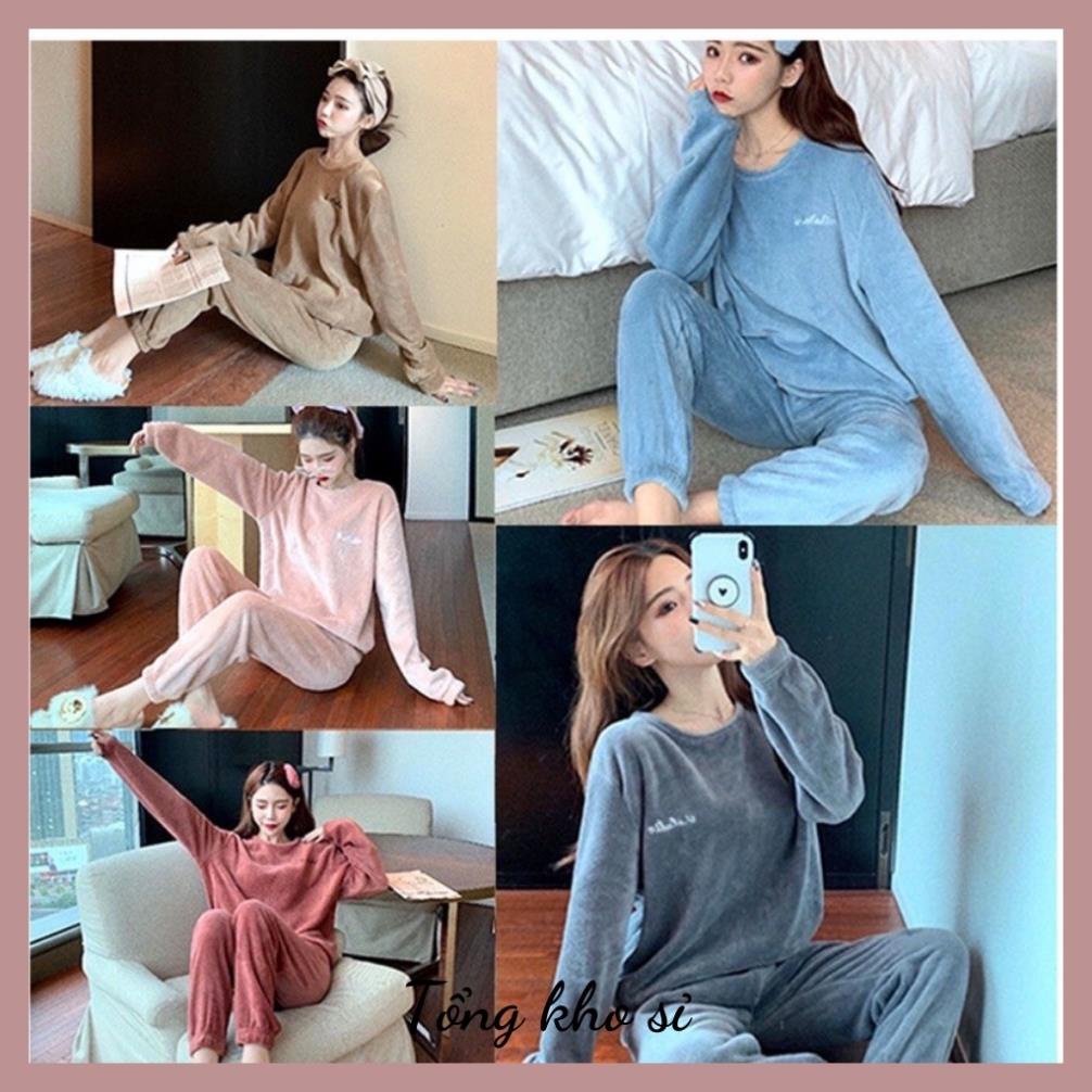 [ HÀNG LOẠI 1 ]  Bộ nỉ bông nữ mềm mướt,bộ lông cừu nữ ấm áp, mặc dễ thương,hàng hít hot chị em phụ nữ rất yêu | BigBuy360 - bigbuy360.vn