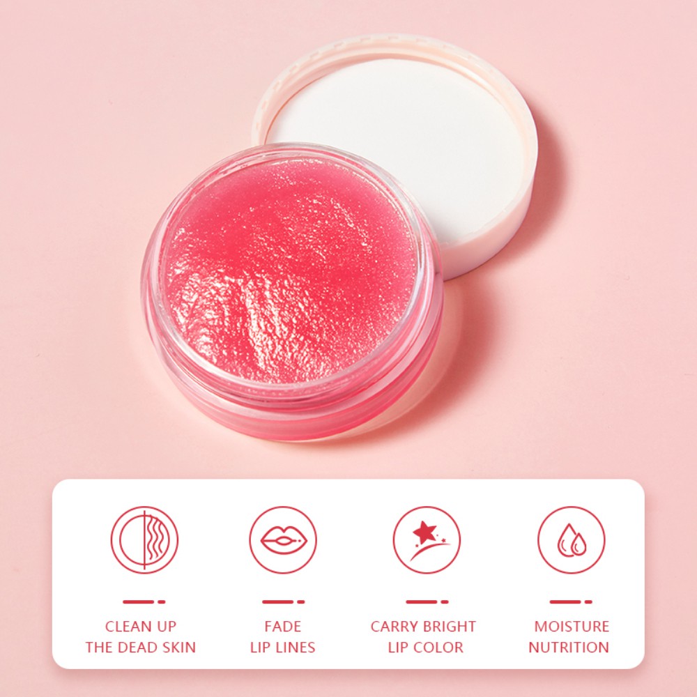 [ready] Lip Care Scrub Smooth Moisturizing Exfoliating Balm Labial Exfoliate Cream Enhancer Anti Aging Wrinkle Natural Gel Máscara Facial Hidratante, Esfoliante, Anti-Secagem Suave, Brilhante, Lábios, Creme, Lábio Lip Skin Care Lip Scrub Smooth MOLI