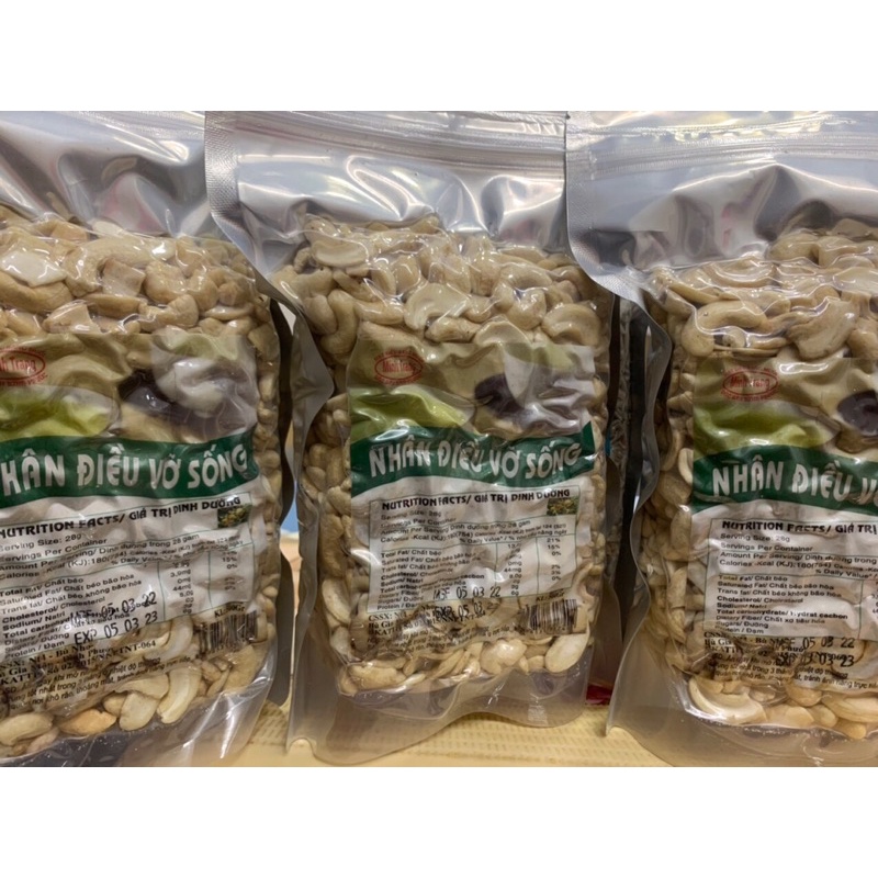 Hạt điều vỡ sống làm sữa hạt 500g