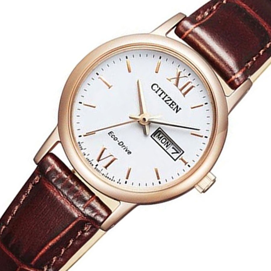 Đồng Hồ Nữ Citizen Dây Da EW3252-07A - Mặt Trắng (Sapphire)