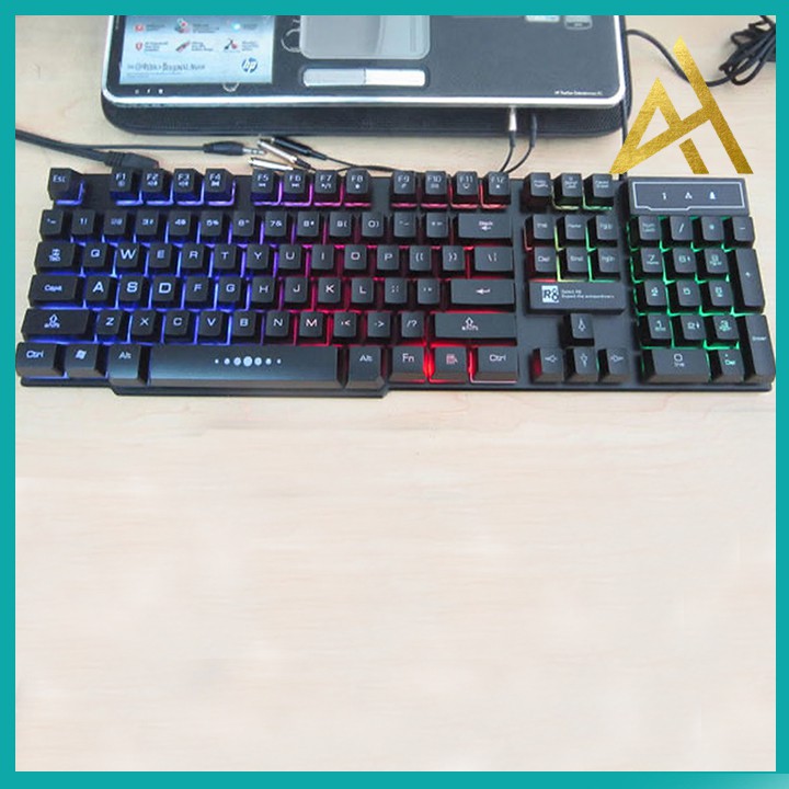 Bàn Phím Máy Vi Tính Laptop Chơi Game R8 1822 Đèn LED 7 Màu RGB - Bàn phím Cơ Keyboard Gaming Có Dây