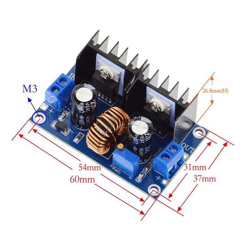 Mô đun giảm áp XL4016E1 DC-DC công suất cao 8A có bảng mạch điều chỉnh điện áp