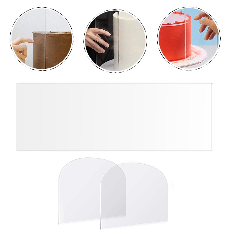 Set 3 Dao Phết Kem Trang Trí Bánh Bằng Acrylic Trong Suốt