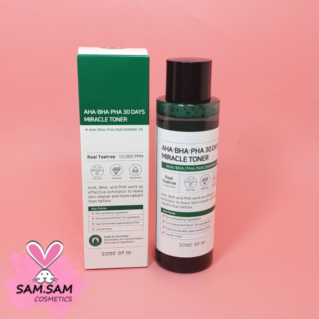 Nước Hoa Hồng Some By Mi AHA-BHA-PHA 30 Days Miracle Toner