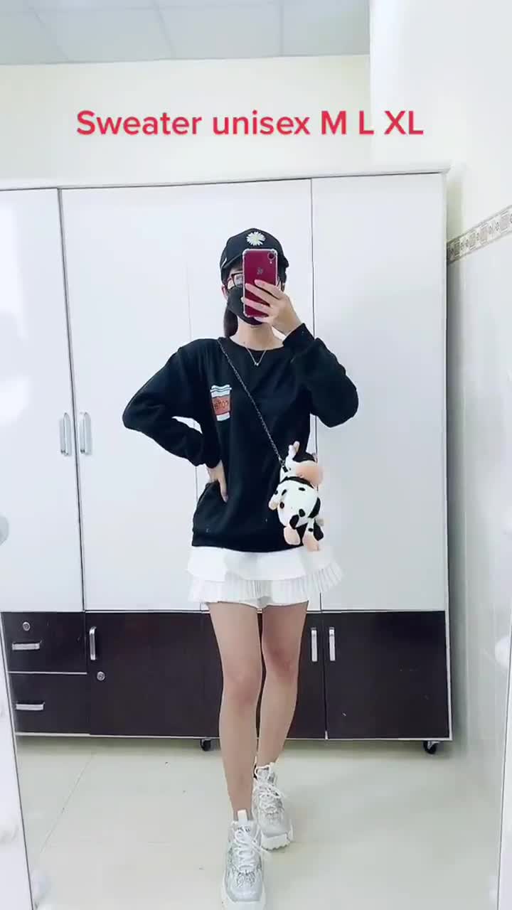 ÁO SWEATER NỈ UNISEX KHÔNG NÓN IN LY COFFEE CỰC ĐẸP ÁO FORM RỘNG NAM NỮ NHIỀU MÀU | BigBuy360 - bigbuy360.vn