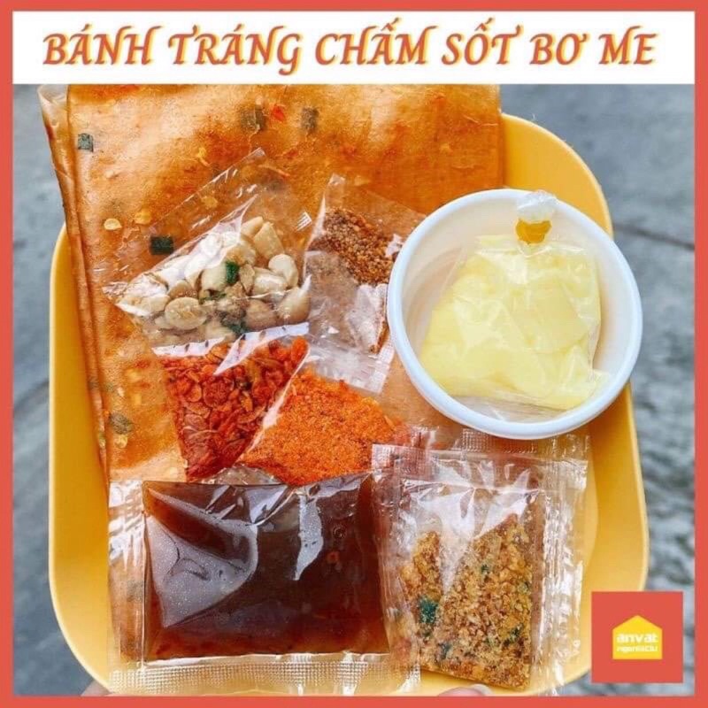 Bánh tráng dẻo tôm chấm bơ