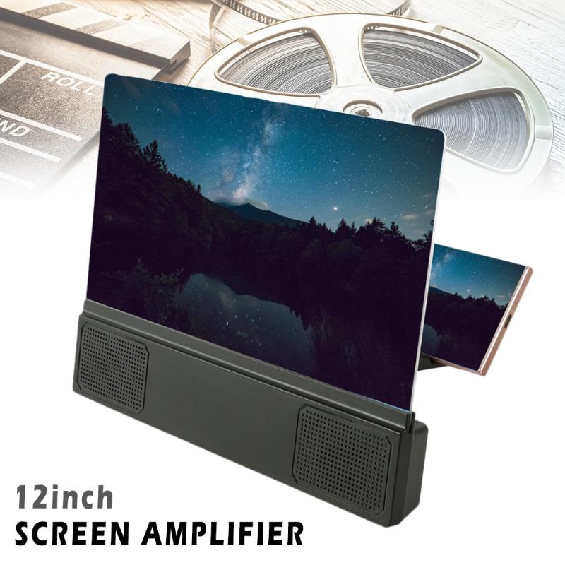 Giá đỡ phóng đại màn hình điện thoại 12 inch 3D HD kèm loa