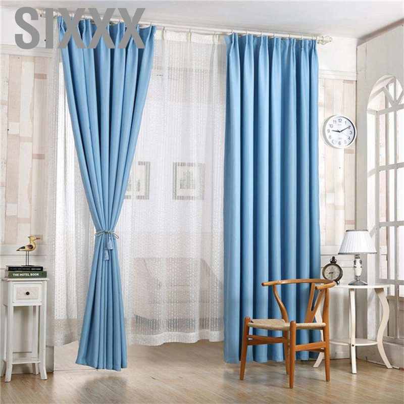 POLYESTER Rèm Cửa Trang Trí Nội Thất In Họa Tiết Nhã Nhặn