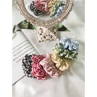 Dây buộc tóc Scrunchies caro
