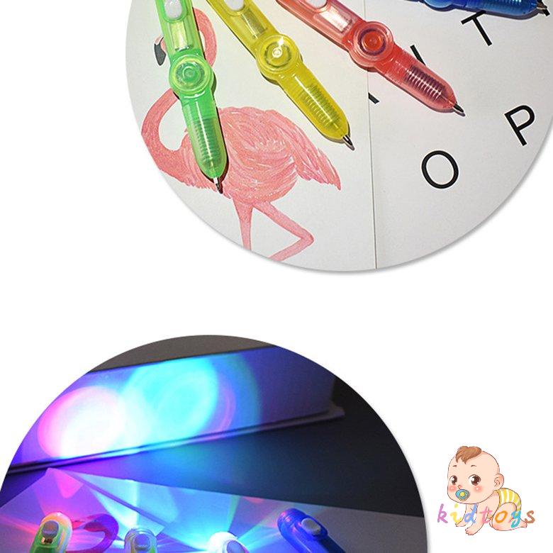 Bút Con Quay Đồ Chơi Spinner Có Đèn Led Đa Năng Giúp Giảm Căng Thẳng