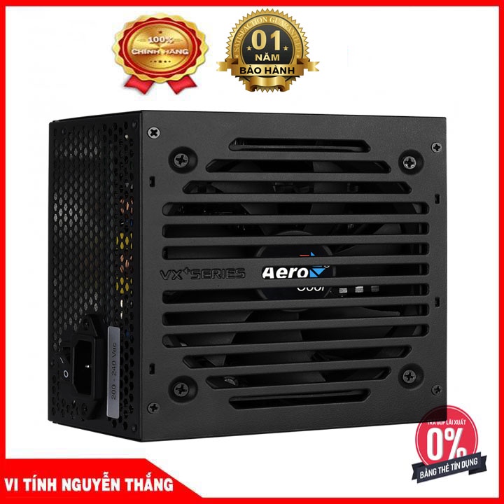 NGUỒN MÁY TÍNH AEROCOOL VX PLUS 350 230V N-PFC 350W ( MÀU ĐEN) NEW