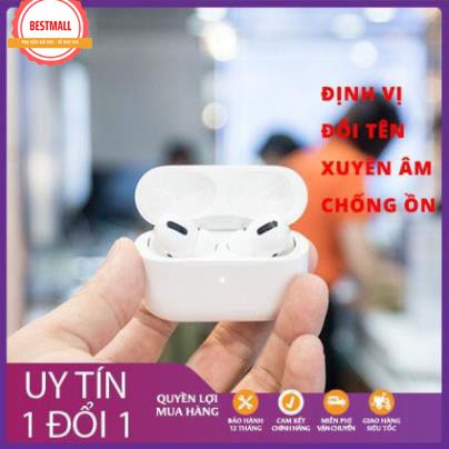 Tai Nghe Bluetooth Airpods Pro ANC Chống Ồn 35Db Như Louda 1536U Kết Nối Không Dây (Định vị, Đổi Tên, Xuyên Âm)