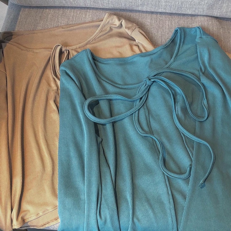 Áo khoát cardigan dáng lửng cột nơ  - MOME.VN