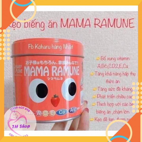 Kẹo Biếng Ăn Cho Trẻ Mama Nhật 200 Viên Giúp Bé Ăn Ngon