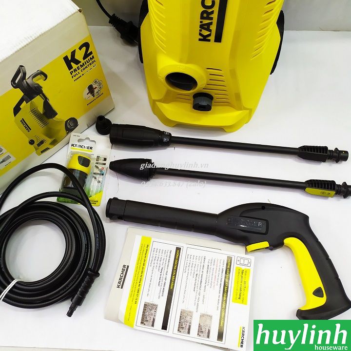 Máy rửa xe Karcher K2 Premium Full Control - Tặng hoá chất 1 lít