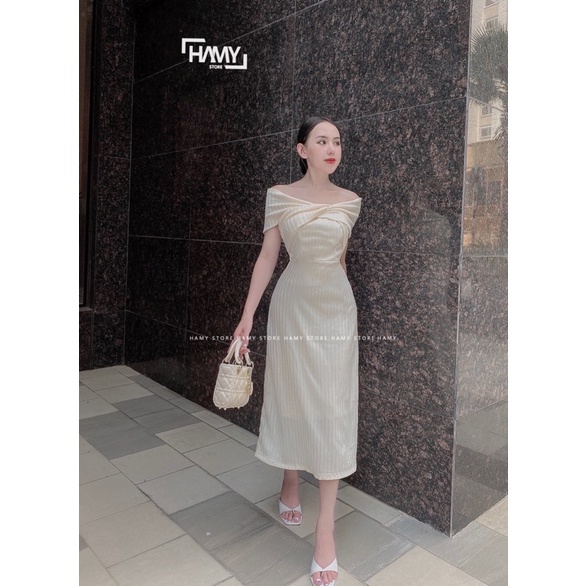 Đầm Bệt Vai V053