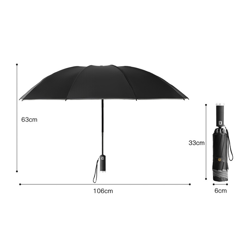 Dù che nắng mưa JUJIAJIA màu phản quang gấp gọn được tiện dụng