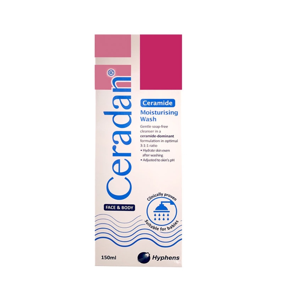 Sữa tắm/rửa mặt dưỡng ẩm Ceradan Moisturising Body Wash