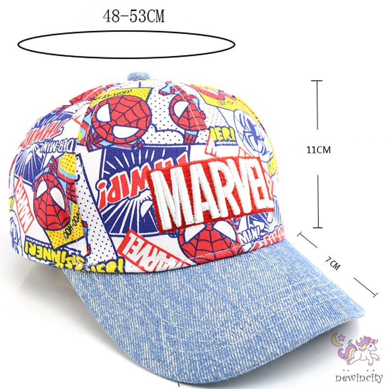 Mũ lưỡi trai in họa tiết hoạt hình phong cách Hàn Quốc thời trang dành cho trẻ em