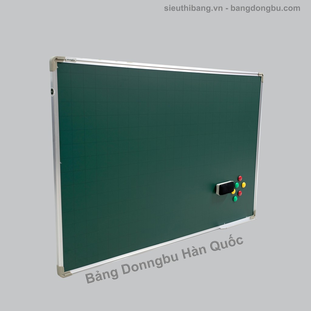 Bảng từ xanh Hàn quốc viết phấn, KT 0.8x1.2m ( Tặng kèm phấn - nam châm)