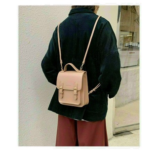 Balo túi xách đeo 2 kiểu MCOCAH, Ba lô nữ chất da mềm đẹp fom đứng phù hợp dạo phố, công sở