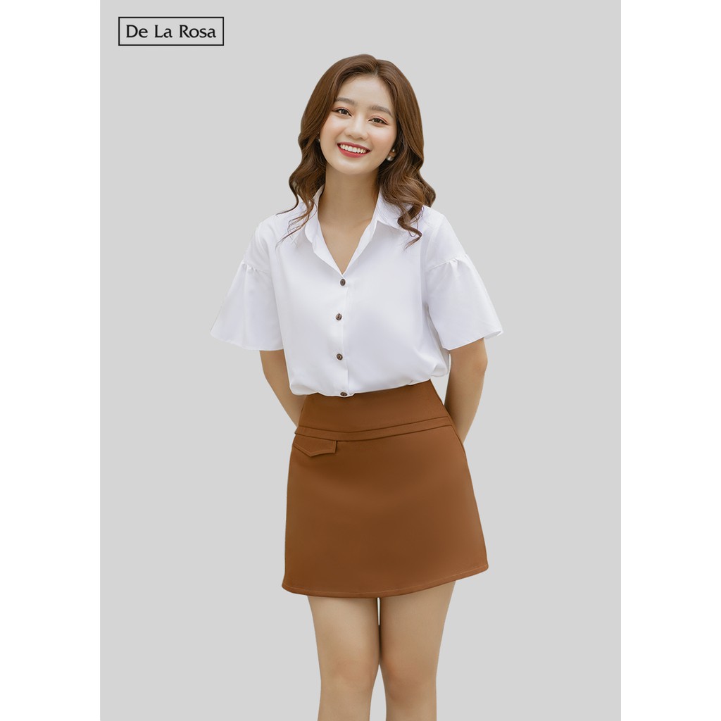Chân váy ngắn công sở form A nắp túi - De La Rosa | BigBuy360 - bigbuy360.vn